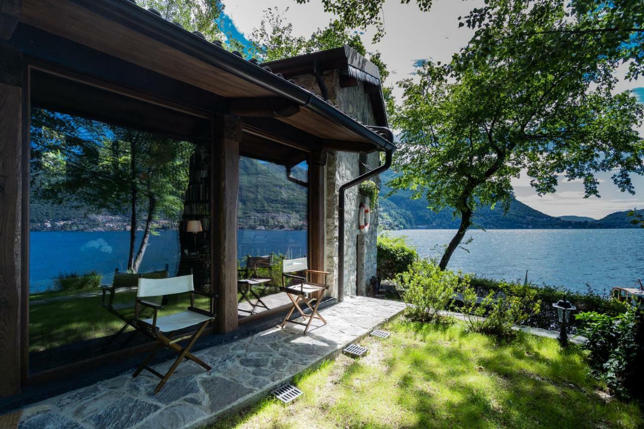 The Writer'S Nest Waterfront Villa By Rent All Como Faggeto Lario Exterior foto